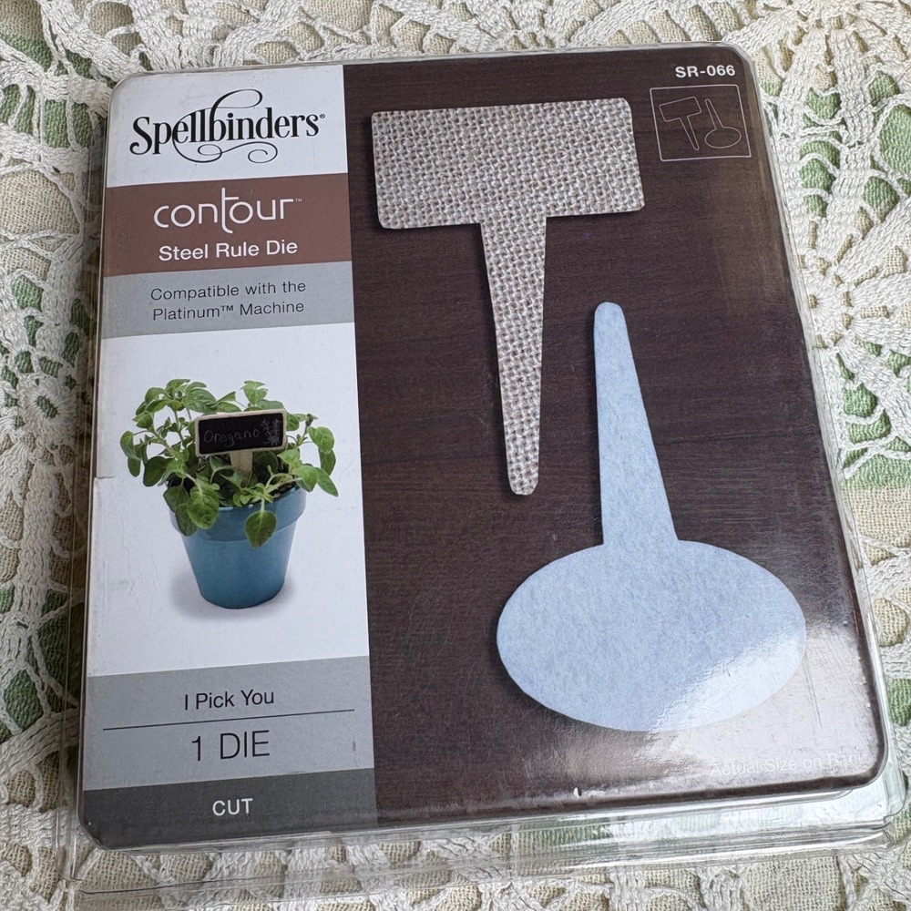 Spellbinders Steel Rule Die Garden Stakes I Pick You Crafting